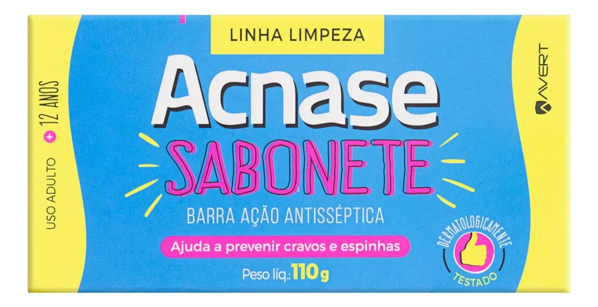 Sabonete Barra Ação Antisséptica Acnase 110g