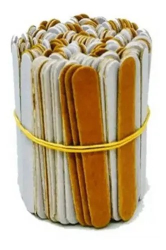 Mini Lixas para Unhas Margoh Pardas - Pacote com 100 unidades
