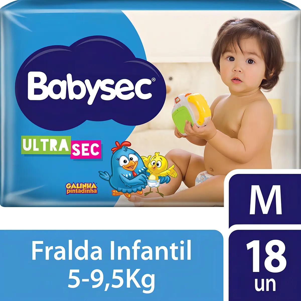 Fralda Babysec Ultrasec Jumbo M 18