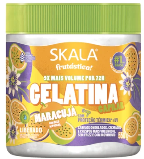 Gelatina Capilar Skala Frutástica Maracujá 550g