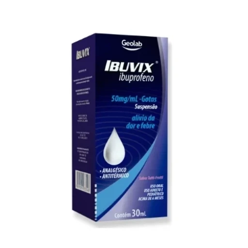 Ibuvix 50mg/mL Suspensão Gotas 30mL Geolab