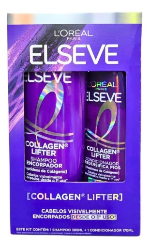 Kit Shampoo 385ml + Condicionador 170ml Elseve Collagen Lifter