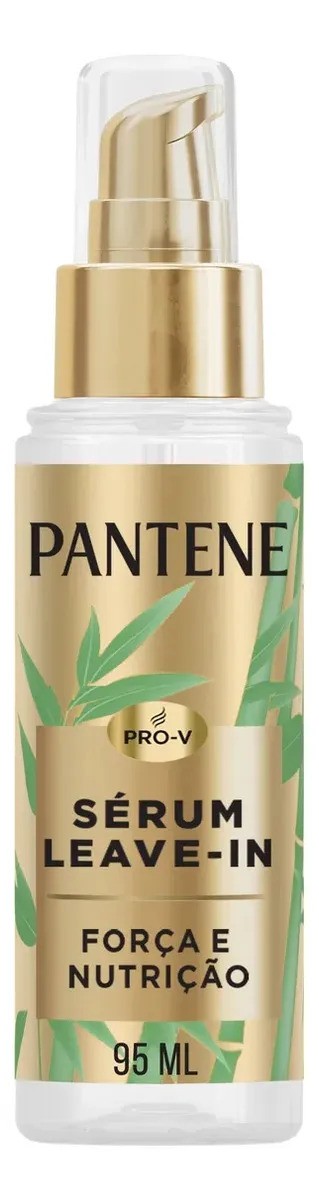 Sérum Leave-in Pantene Bambu Força e Nutrição, Controle de Frizz por até 72 horas, Não pesa no cabelo, 95ml