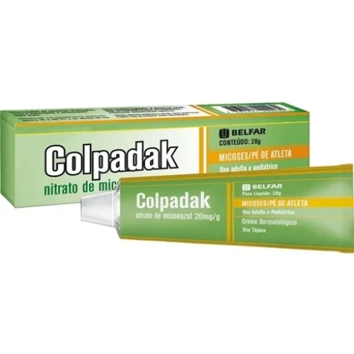 Colpadak Nitrato de Miconazol 20mg/g Creme Dermatológico 28g Belfar