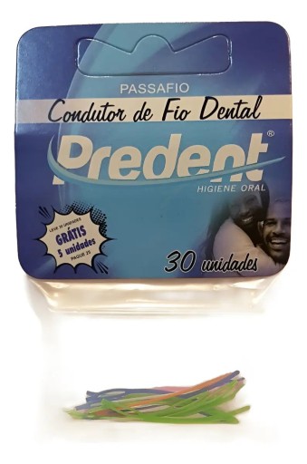 Passa Fio Dental Ortodôntico Predent 30 Unidades