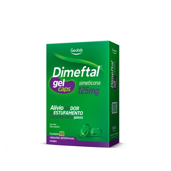 Dimeftal 125mg 10 Cápsulas Gelatinosas Geolab
