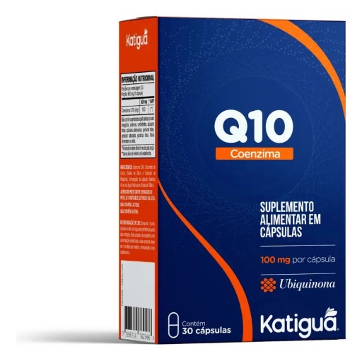 Coenzima Q10 100mg Vegana 30 Cápsulas Katigua Sem Glúten