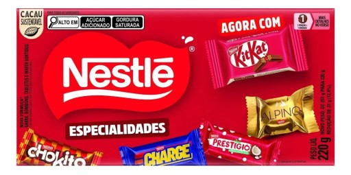 Caixa de Bombom Sortido Nestlé Especialidades 220g