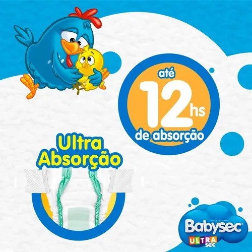 Fralda BabySec Ultrasec Galinha Pintadinha G 16 Unidades