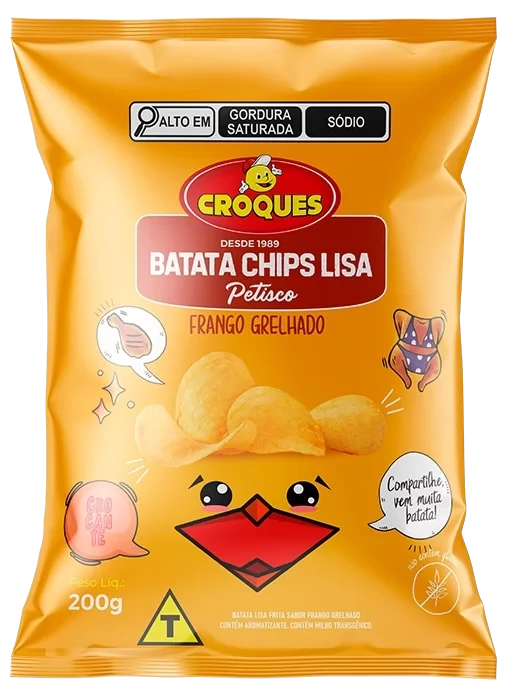 Batata Chips Lisa Croques Frango Grelhado 45g