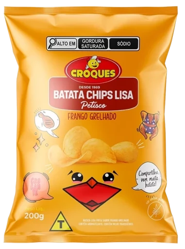 Batata Chips Lisa Croques Frango Grelhado 45g