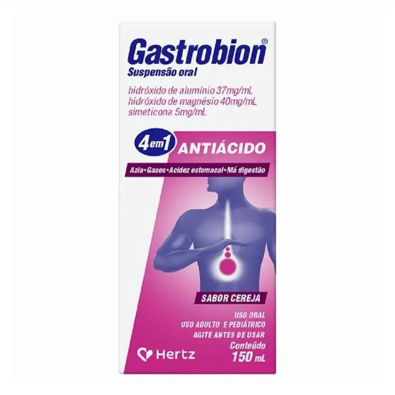 Gastrobion Suspensão Oral Sabor Cereja 150ml Hertz