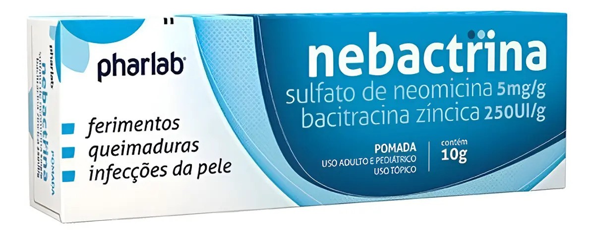 Nebactrina Pomada 5mg, 250UI 10g