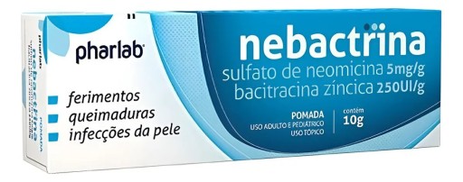 Nebactrina Pomada 5mg, 250UI 10g