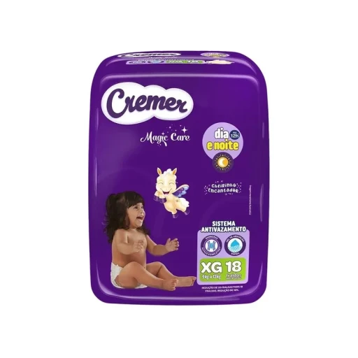 Fralda Descartável Cremer Magic Care Jumbo XG 18 Unidades