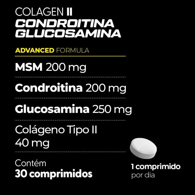 Colagen II Condroitina + Glucosamina 40mg Bionatus 30 Cpr
