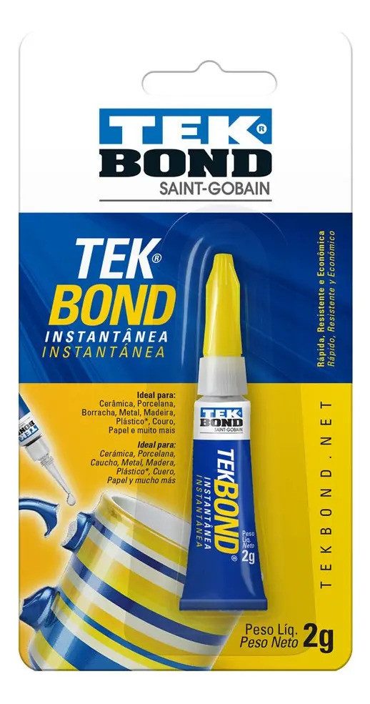 Tekbond Adesivo Instantâneo Multiusos 2 Gr
