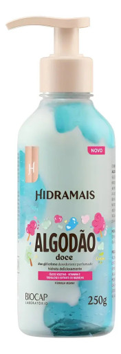 Duo Gel Creme Desodorante Perfumado Algodão Doce 250g Hidramais