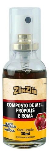 Spray bucal com Mel, Própolis e Romã 30ml - Ziin Ziin