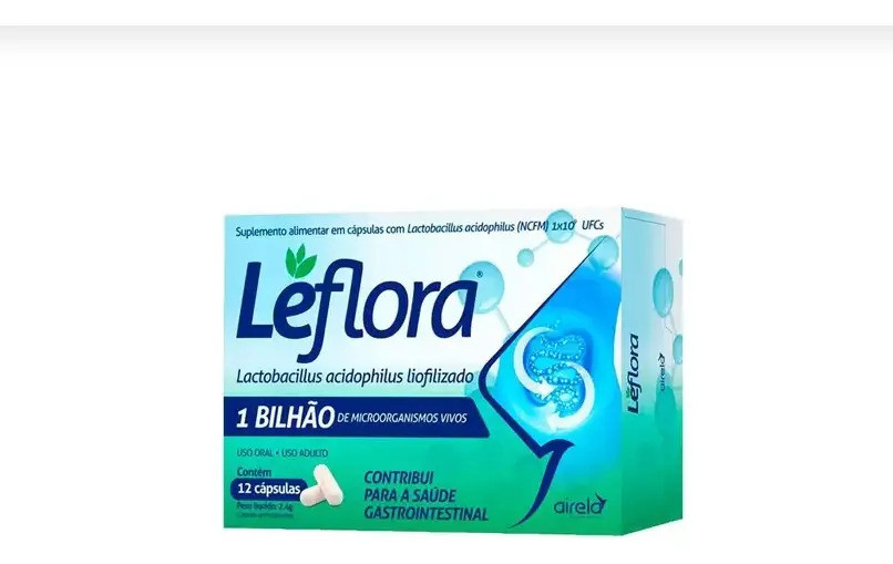 Leflora Lactobacilus Acidophilus 12cps Sem sabor