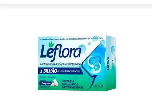 Leflora Lactobacilus Acidophilus 12cps Sem sabor