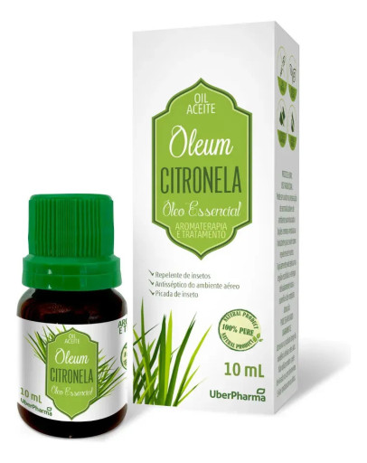 Óleo essencial Citronela Puro Aromaterapia Massagem 10ml