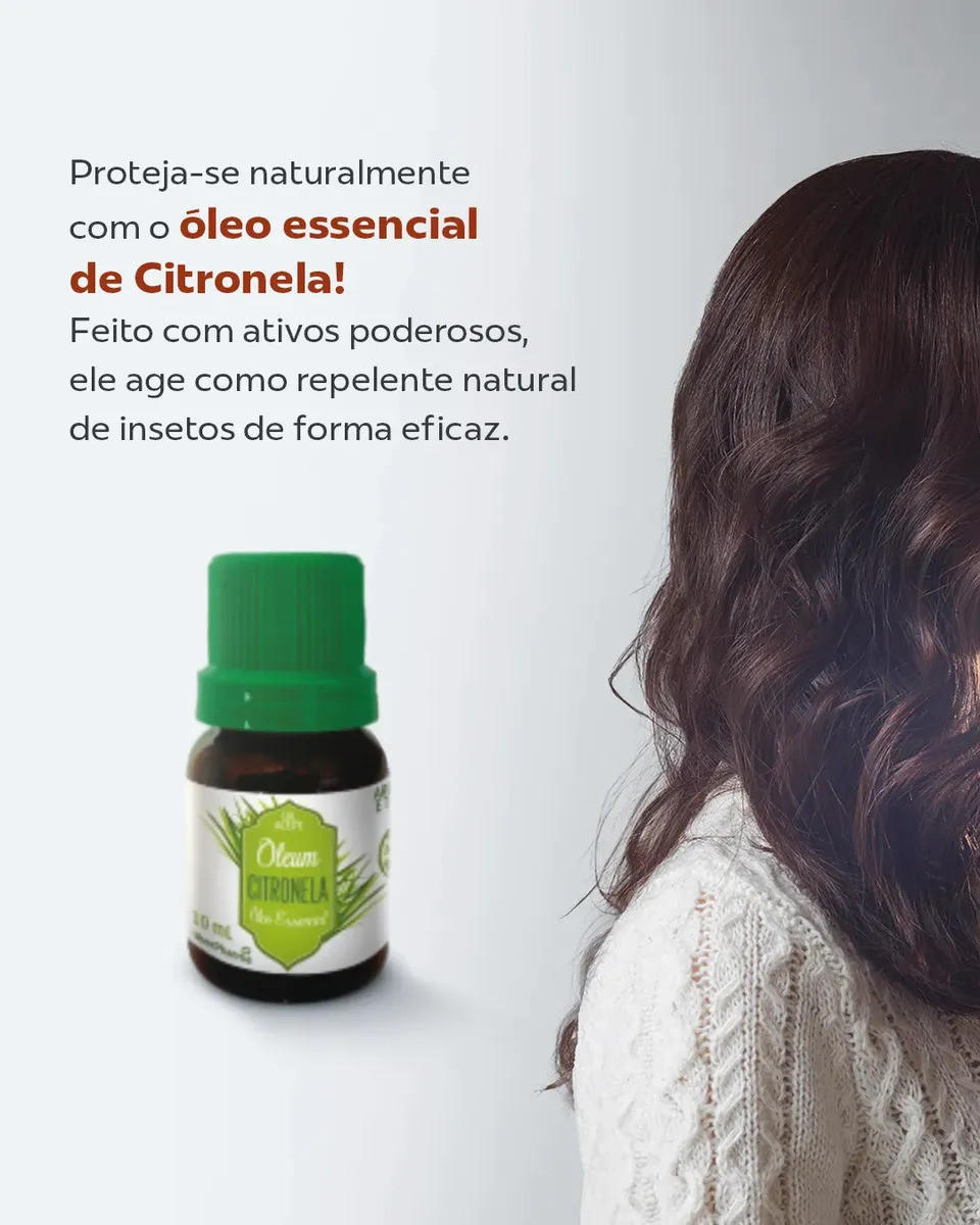 Óleo essencial Citronela Puro Aromaterapia Massagem 10ml