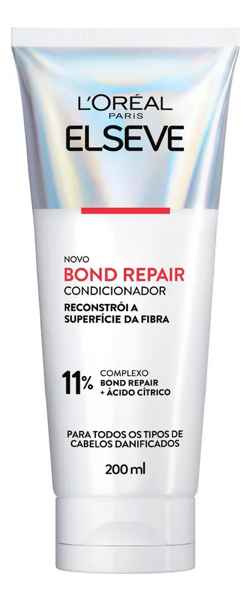Condicionador Elseve Bond Repair para Cabelos Danificados com Ácido Cítrico 200 mL