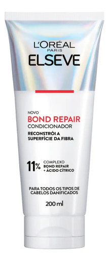 Condicionador Elseve Bond Repair para Cabelos Danificados com Ácido Cítrico 200 mL