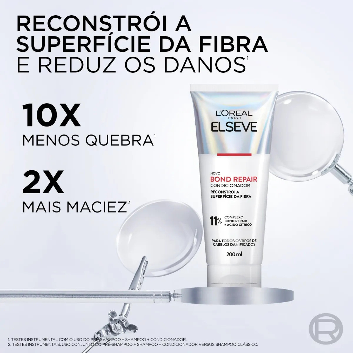 Condicionador Elseve Bond Repair para Cabelos Danificados com Ácido Cítrico 200 mL