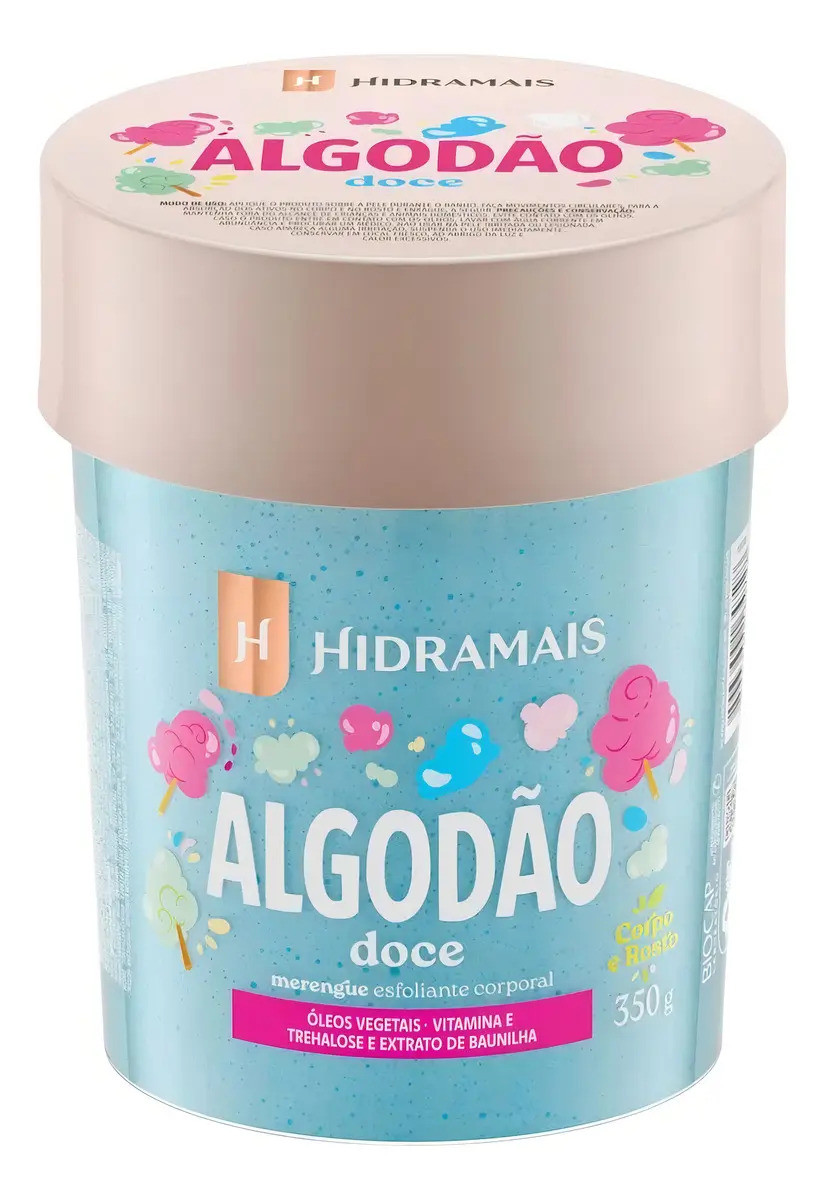 Merengue Esfoliante Algodão Doce Hidramais 350g