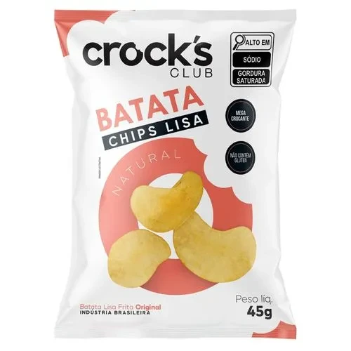Batata Chips Crocs Club Natural 45g
