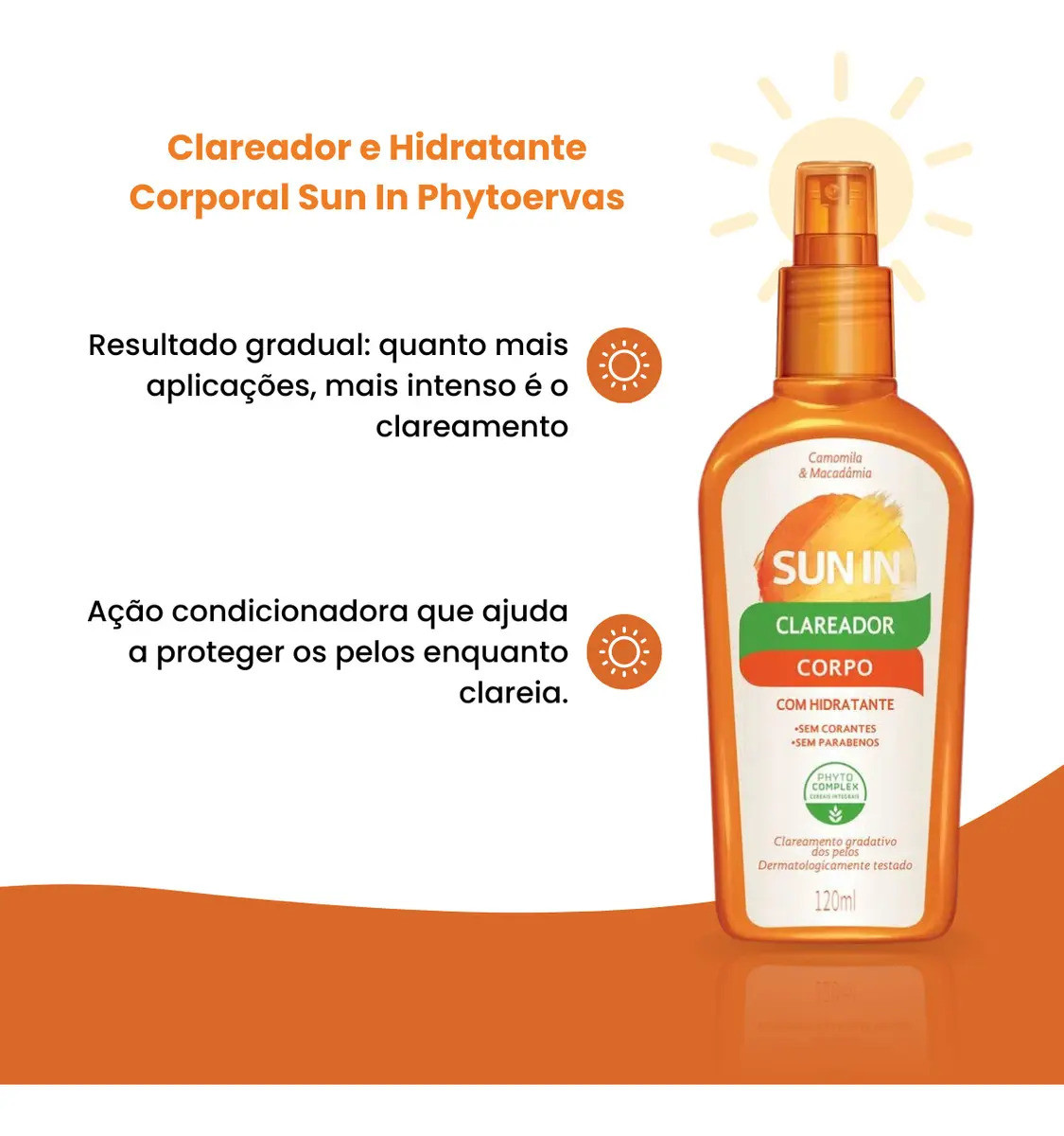 Clareador e Hidratante Corporal Phytoervas Sun In 120ml