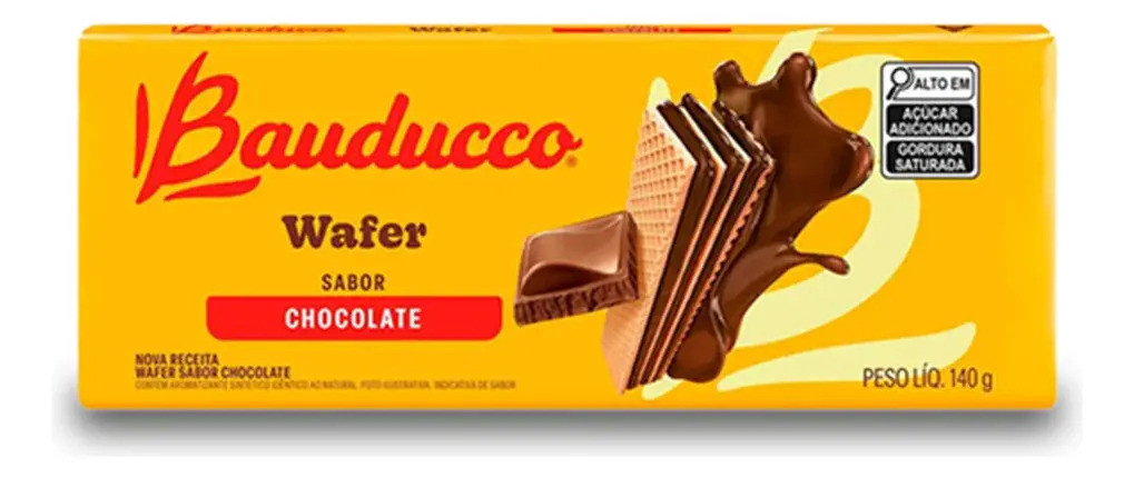 Biscoito Wafer Bauducco Chocolate 140g