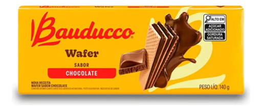 Biscoito Wafer Bauducco Chocolate 140g