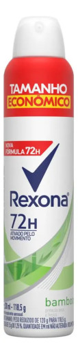 Desodorante Aerosol Feminino Rexona Bamboo 72 Horas 200ml