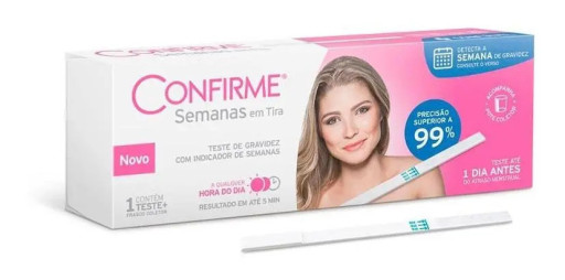 Teste de Gravidez Confirme com Indicador de Semanas 5 Minutos