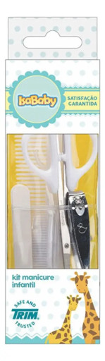 Kit Manicure Infantil Isababy Trim Cortador De Unha Tesoura