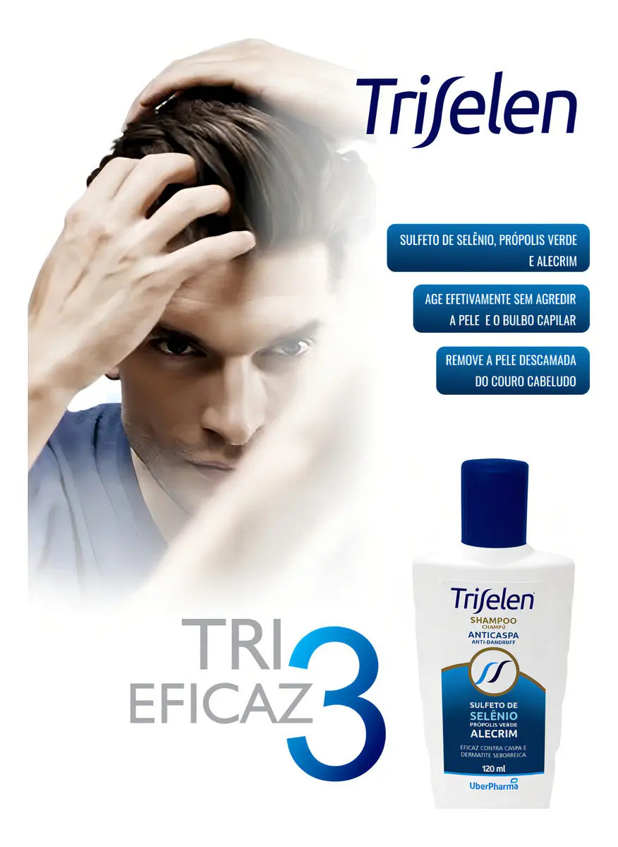 Triselen Shampoo Xampu Natural Anticaspa 120ml