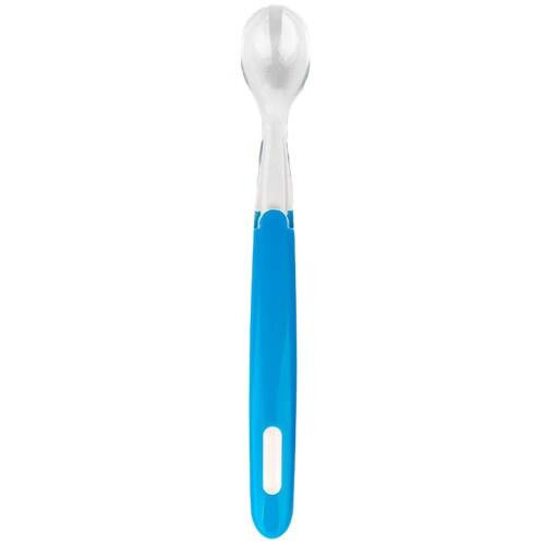 Colher de Silicone Reta Azul Passear