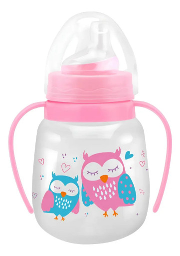 Copo Treinamento Com Alça Bico Silicone Antivazamento 240ml