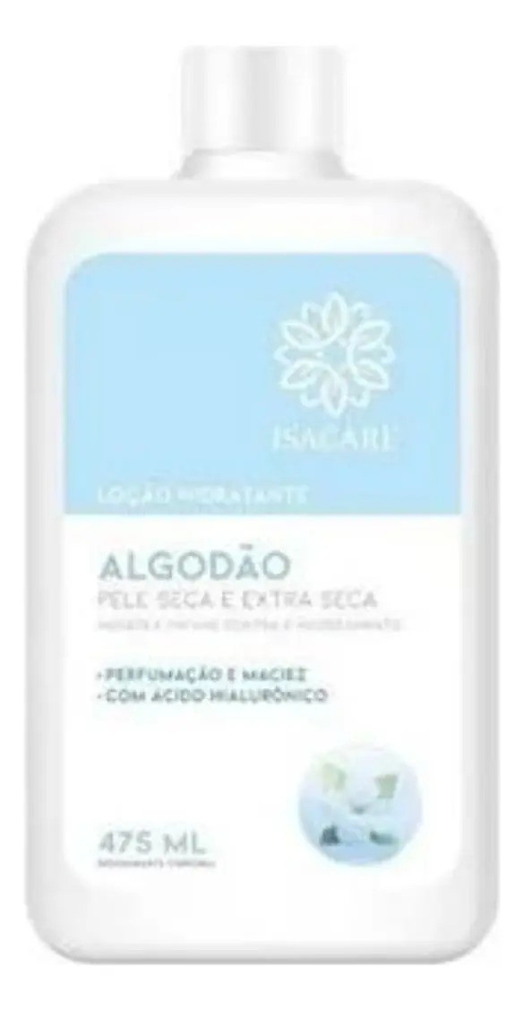 Loção Hidratante Corporal Isacare Algodão 475ml