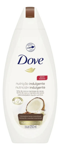 Sabonete Líquido Dove Nutrição Indulgente com Leite de Coco e Manteiga de Cacau 250 mL