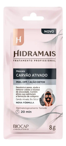 Hidramais Carvão Ativado - Máscara Facial 8g